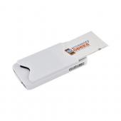 AT&T/ Verizon Apple iPhone 4, iPhone 4S Rubberized Back Cover w/ ID Slot - White