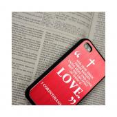 TPhone Eco-Design Apple iPhone 4, iPhone 4S 100% Teak Hard Wood Back Cover Case w/ Screen Protector - Psalm 27:1